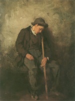 Franz von Defregger  - Peintures - Berger dormant
