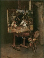 Franz von Defregger  - paintings - Staffelei