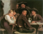 Franz von Defregger  - Peintures - Le toast