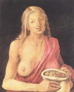Albrecht Dürer - paintings - Alte mit Geldbeutel