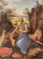 Albrecht Dürer - Bilder Gemälde - Büßender Hieronymus