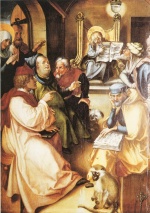 Albrecht Dürer - Bilder Gemälde - Der zwölfjährige Jesus im Tempel