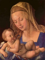 Albrecht Dürer - Peintures - La Madone à la poire