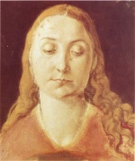 Albrecht Dürer  - Bilder Gemälde - Kopf der Maria