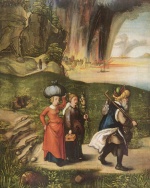 Albrecht Dürer  - Bilder Gemälde - Loths Flucht