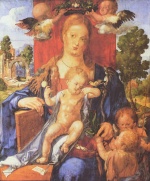 Albrecht Dürer  - Peintures - La Vierge au serin