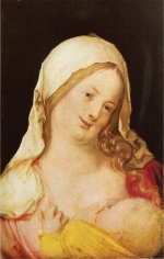 Albrecht Dürer  - Bilder Gemälde - Maria mit dem Kind