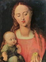 Albrecht Dürer  - Bilder Gemälde - Maria mit Kind
