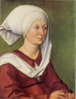 Albrecht Dürer  - paintings - Portrait der Barbara Duerer