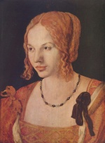 Albrecht Dürer  - Bilder Gemälde - Portrait einer Venezianerin