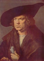 Albrecht Dürer  - Bilder Gemälde - Portrait eines Unbekannten