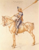 Albrecht Dürer  - paintings - Reiter im Harnisch