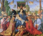 Albrecht Dürer  - Bilder Gemälde - Rosenkranzaltar