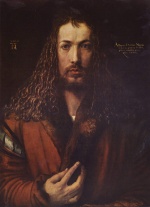 Albrecht Dürer  - Bilder Gemälde - Selbstportrait