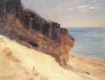 Eugen Bracht - Peintures - Falaise avec grottes sur la Riviera