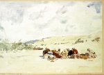 Eugen Bracht - Peintures - Camp de Bédouins dans le wadi Garandel