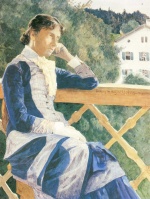 Eugen Bracht - Peintures - Portrait de Maria Bracht née Dreuer