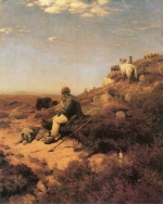 Eugène Bracht - Peintures - Le berger 