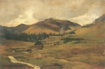 Eugen Bracht - Peintures - Paysage montagnard près de  Bernau