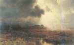 Eugène Bracht  - Peintures - Paysage de lande
