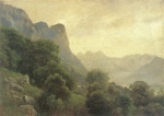 Eugène Bracht  - Peintures - Paysage du lac de Wallensee