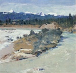 Eugen Bracht  - Peintures - Le lit de la rivière