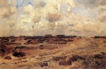 Eugène Bracht  - Peintures - Bergerie sur la lande