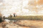Eugen Bracht  - paintings - Sommerwolken