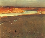 Eugène Bracht  - Peintures - Cours de la rivière Spree