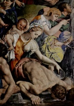 Angelo Bronzino - Peintures - Moïse fait jaillir de l'eau du rocher
