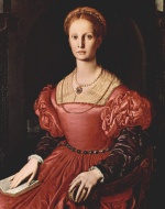 Angelo Bronzino - paintings - Portrait der Lucrezia Panciatichi