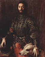 Angelo Bronzino - Peintures - Portrait de Guidobaldo II della Rovere (duc d'Urbino)
