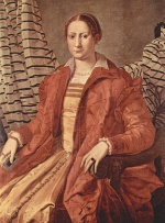 Angelo Bronzino - Peintures - Portrait d'une femme de la noblesse (Eleonora de Tolède)