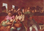 Honore Daumier - Peintures - Wagon de troisième classe