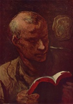 Honoré Daumier - Peintures - Le Lecteur