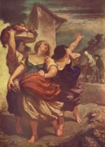 Honoré Daumier - paintings - Der Mueller, sein Sohn und der Esel