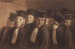 Honore Daumier - Peintures - Les avocats