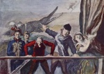 Honoré Daumier - Peintures - La représentation théâtrale