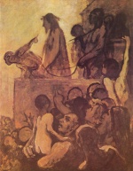 Honore Daumier - Peintures - Ecce homo
