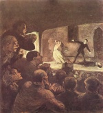 Honore Daumier  - Peintures - Mélodrame