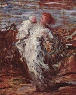 Honore Daumier  - Peintures - Mère et enfant