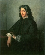 Anselm Feuerbach - Bilder Gemälde - Bildnis der Stiefmutter Henriette Feuerbach