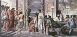 Anselm Feuerbach - paintings - Das Gastmahl des Plato