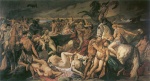 Anselm Feuerbach - paintings - Die Amazonenschlacht