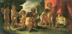 Anselm Feuerbach - paintings - Kinderstaendchen