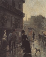 Akseli Gallen Kallela - paintings - Boulevard in Paris