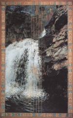 Akseli Gallen Kallela - paintings - Maentykoski Wasserfall