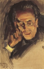 Akseli Gallen Kallela  - Peintures - Portrait de Gustav Mahler