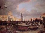 Eduard Gaertner - Bilder Gemälde - Berliner Schlossbrücke