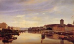 Eduard Gaertner - Bilder Gemälde - Blick spreeabwärts von der Jannowitzbrücke aus